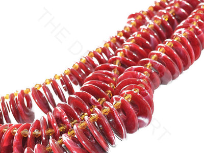 Red Ring Resin Beads | The Design Cart (3836571320354)