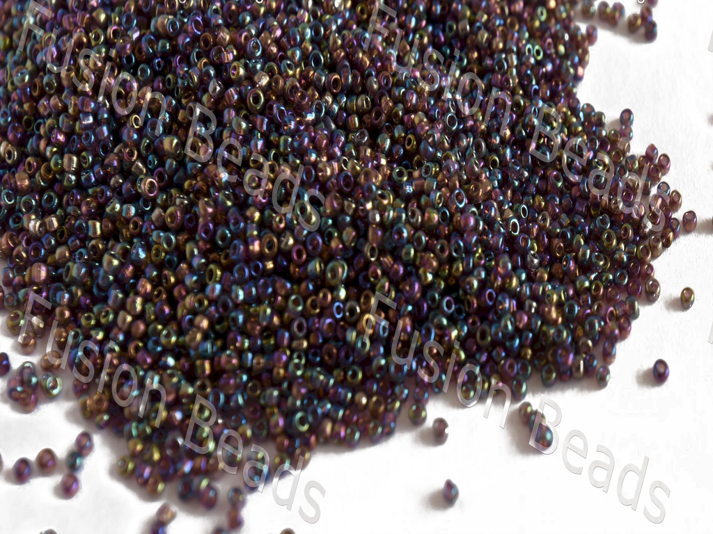 Transparent Light Purple / Amethyst Round Rocailles Seed Beads | The Design Cart (10543307411)