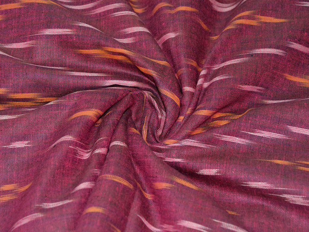 violetchevronprintedcottonikatfabric