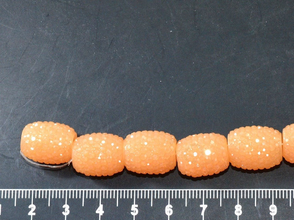 Light Orange Cylindrical Resin Beads | The Design Cart (3787347951650)