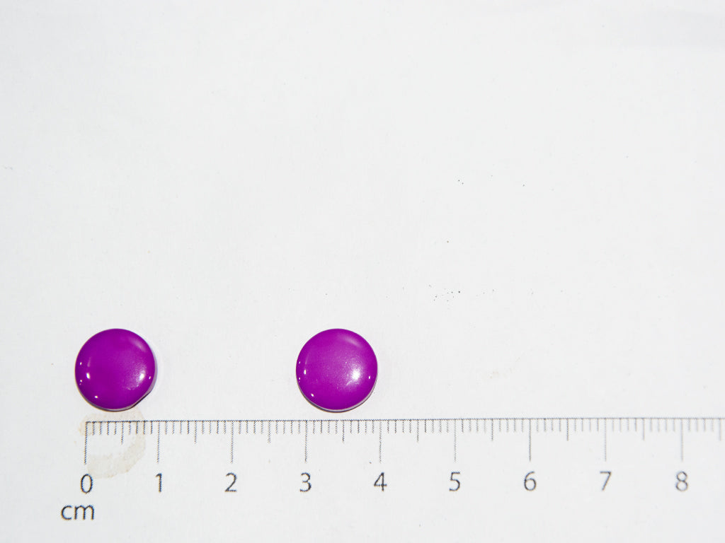 Purple Circular Marble Acrylic Buttons