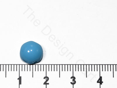 Blue Cabochon Czech Glass Beads | The Design Cart (1722763673634)