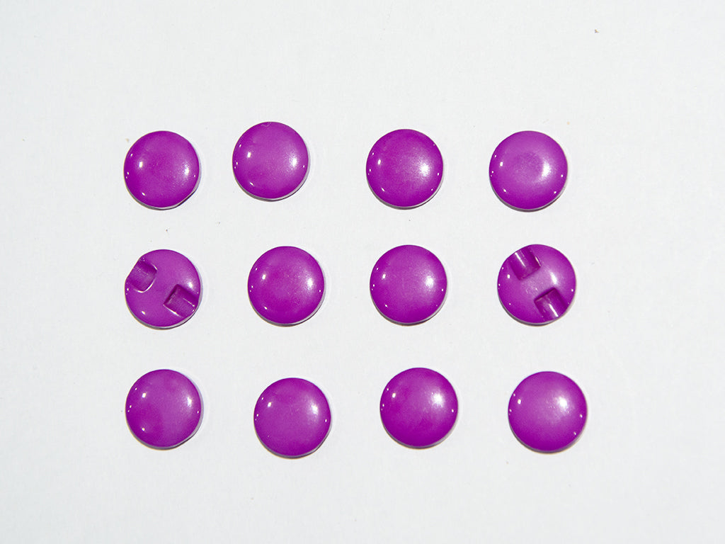 Purple Circular Marble Acrylic Buttons