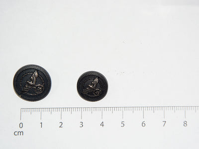 Black Designer Acrylic Suit Buttons