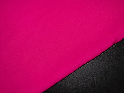 Fuschia Pink Crepe Satin Fabric