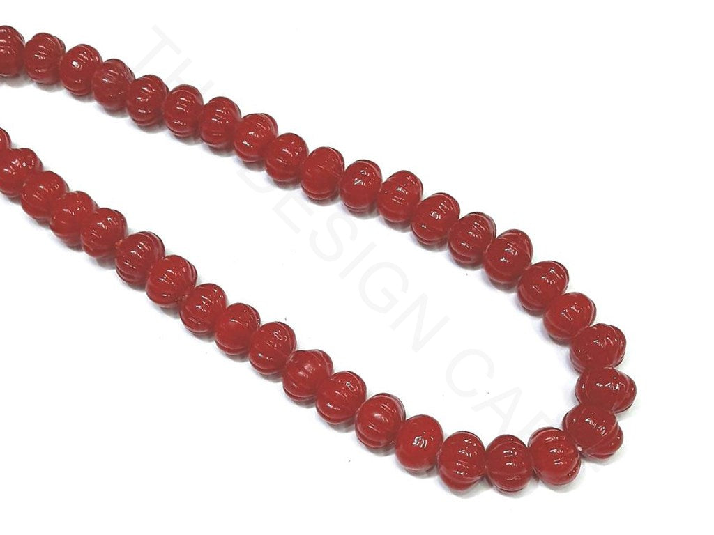 Red Pumpkin Acrylic Beads | The Design Cart (4333697368133)