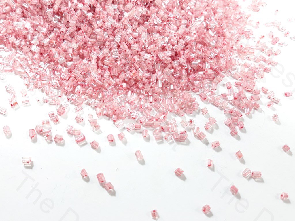 Pink Inside Colour Dyed 2 Cut Seed Beads (1759391744034)
