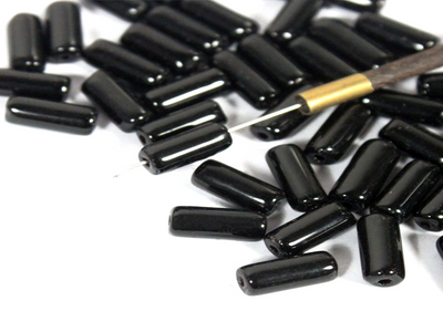 black-tube-ceramic-beads