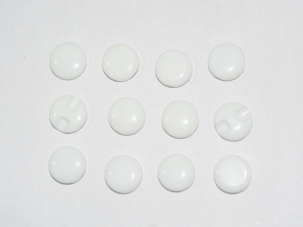 White Circular Marble Acrylic Buttons