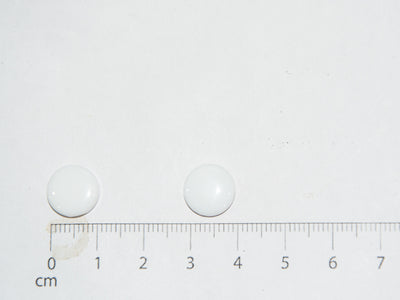 White Circular Marble Acrylic Buttons