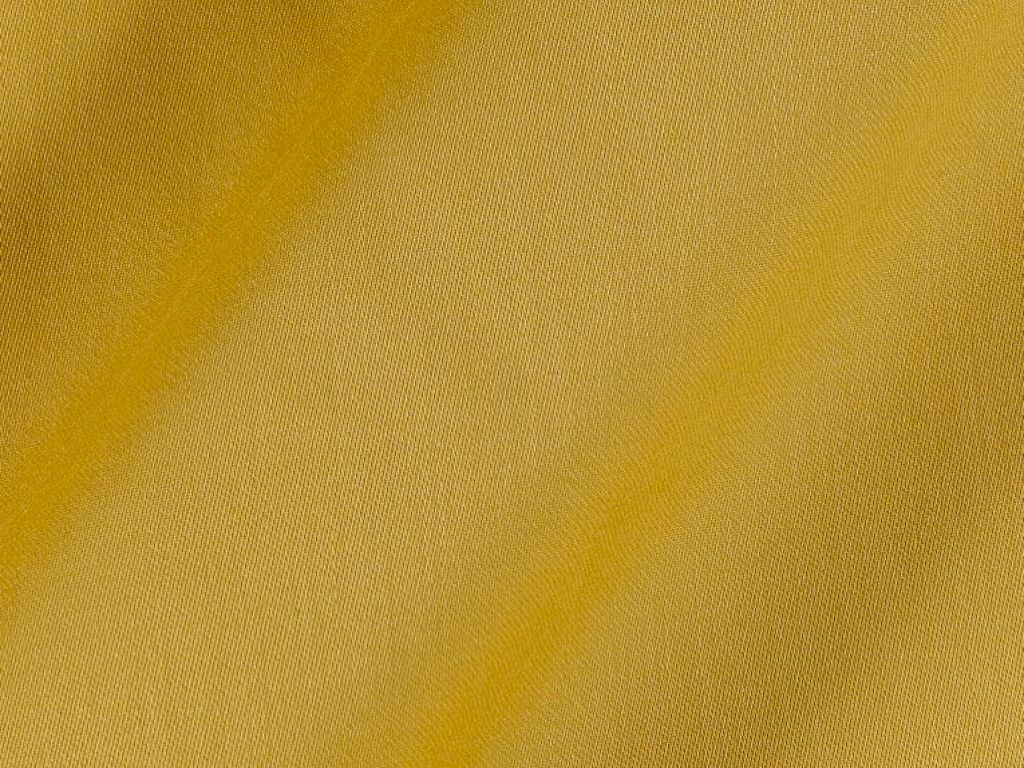 Bright Yellow Cotton Satin Plain Dyed Fabric