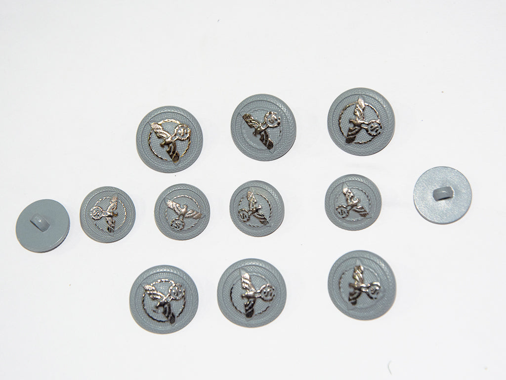 Gray Designer Acrylic Suit Buttons