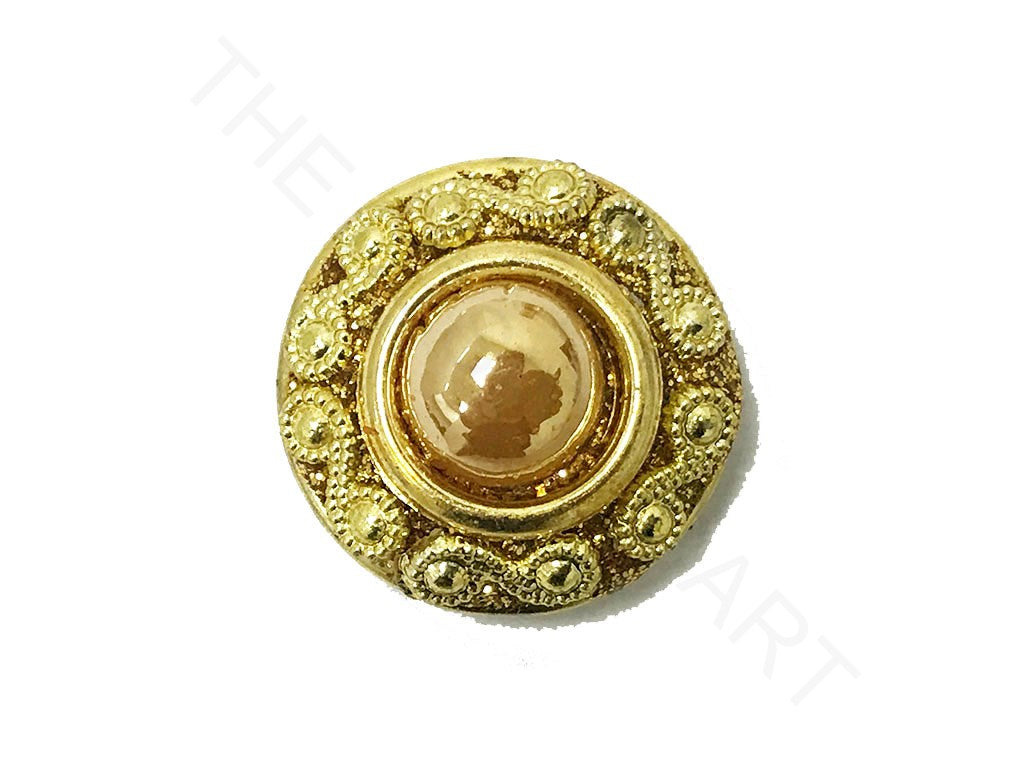 Golden Designer Handcrafted Button | The Design Cart (4323285925957)