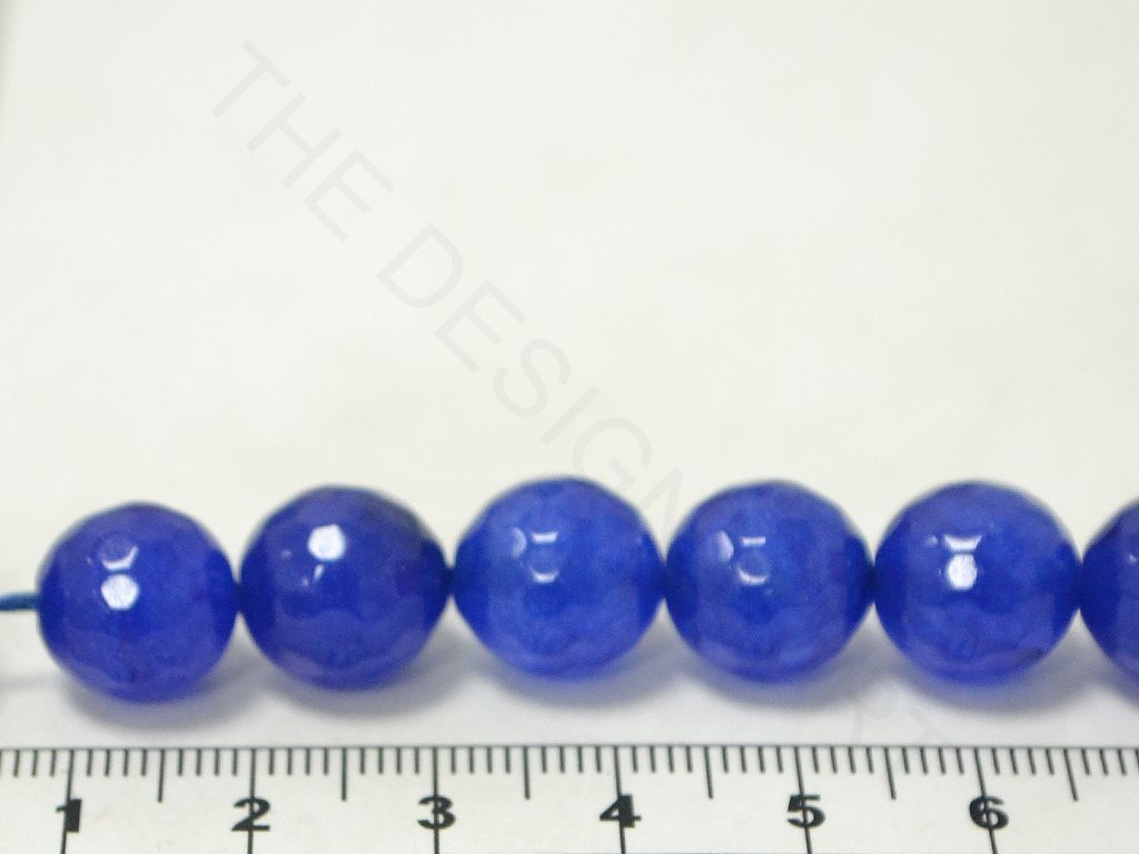 Blue Spherical Faceted Semi Precious Jade Stones | The Design Cart (4338993725509)