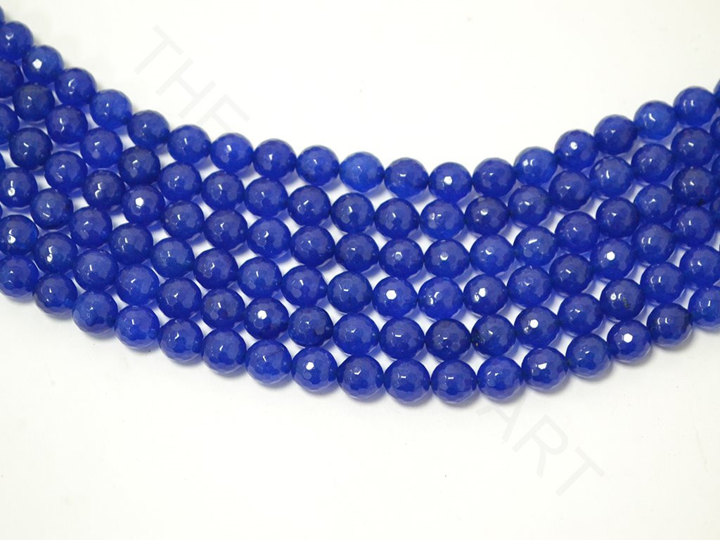 Blue Spherical Faceted Semi Precious Jade Stones | The Design Cart (4338993725509)