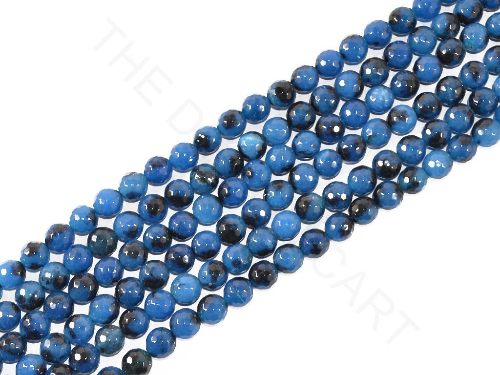 Blue Black Spherical Jade Stones | The Design Cart (3836564668450)