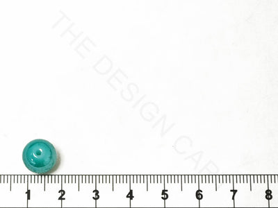 Turquoise Spherical Glass Pearl | The Design Cart (4338994184261)