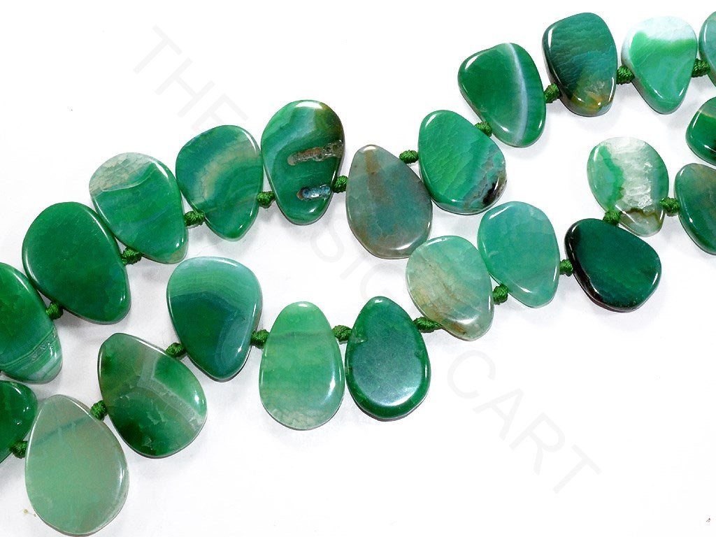 Dark Green Drop Agate Stones | The Design Cart (3785169076258)