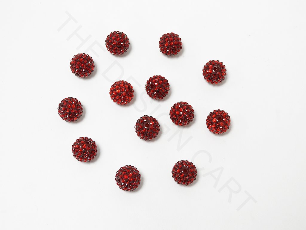 Dark Red Zircon Balls | The Design Cart (4338993102917)