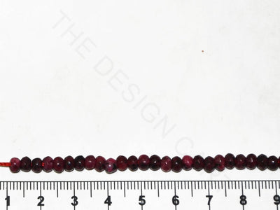 Maroon Black Rondelle Jade Semi Precious Stones | The Design Cart (4338994643013)