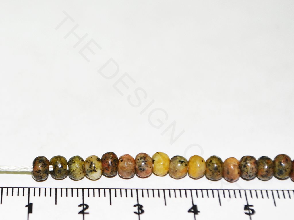 Yellow Green Rondelle Jade Semi Precious Stones | The Design Cart (4338994708549)