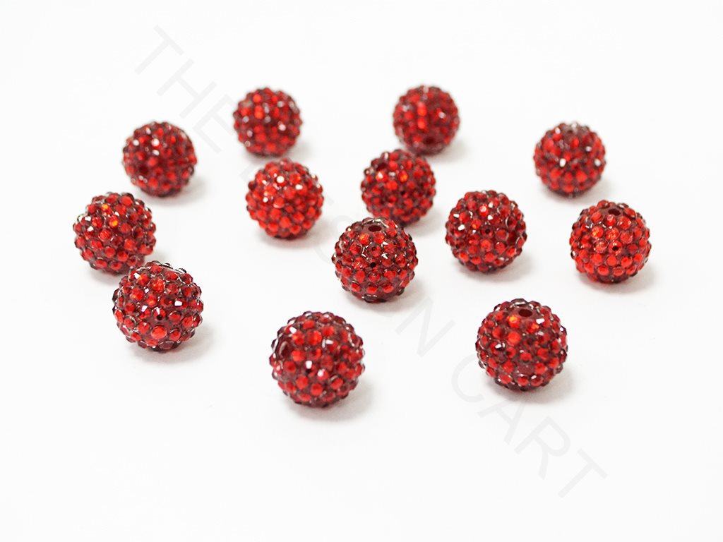 Dark Red Zircon Balls | The Design Cart (4338993102917)