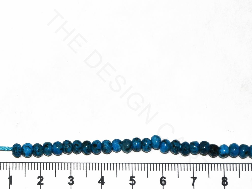 Blue Rondelle Jade Semi Precious Stones | The Design Cart (4338994839621)