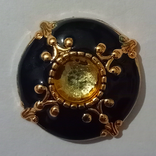 black-golden-traditional-design-stone-studded-metal-buttons