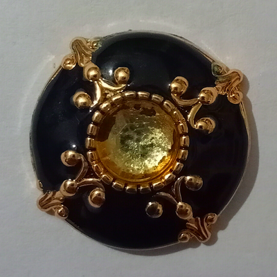 black-golden-traditional-design-stone-studded-metal-buttons