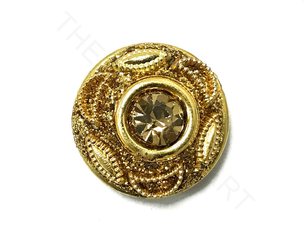 Golden Design 3 Handcrafted Button | The Design Cart (4323286057029)