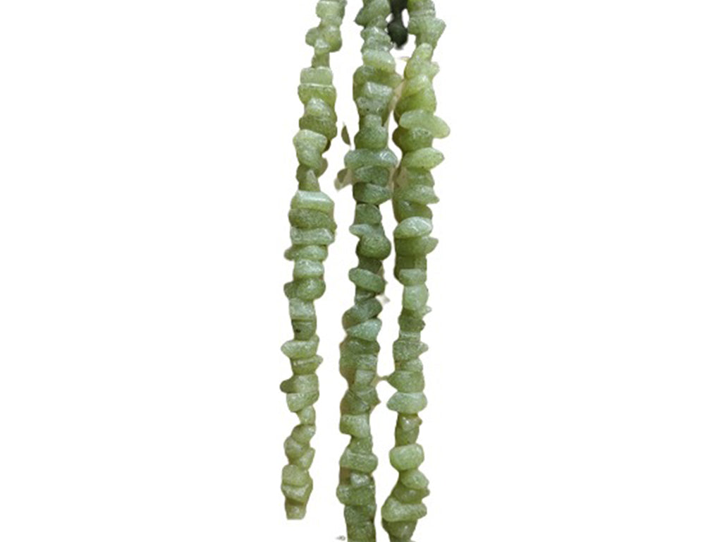 Green Uncut Glass Beads