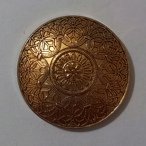 Golden Traditional Design Metal Buttons