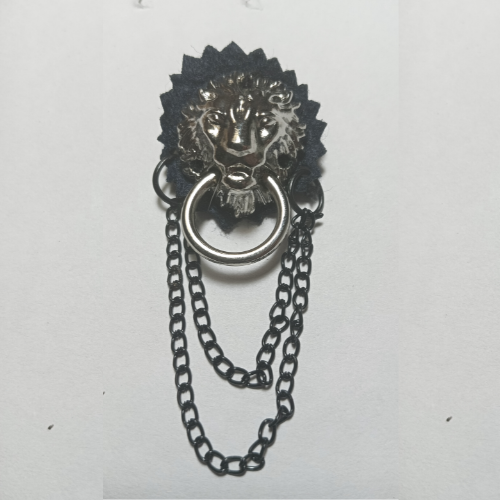 silver-lion-face-chain-designer-brooch