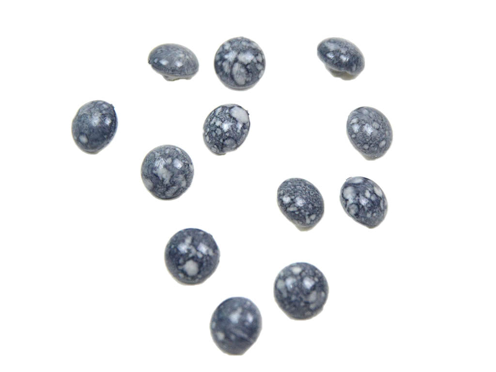 Dark Gray Marble Round Acrylic Buttons