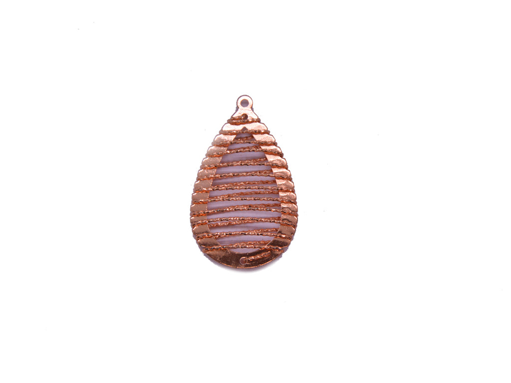 Rose Gold Drop Metal Pendants