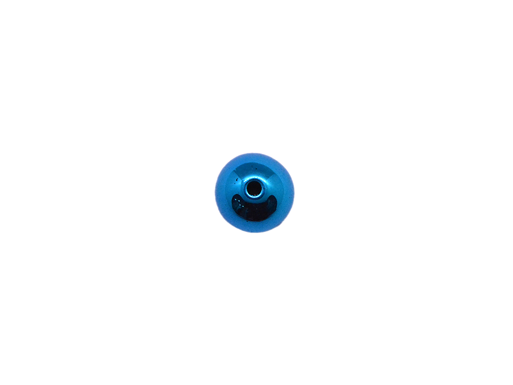 Blue Circular Plastic Acrylic Beads 10mm