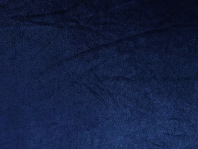 Navy Blue Plain Viscose Micro Velvet Fabric