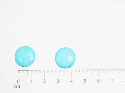 Sky Blue Circular Marble Acrylic Buttons