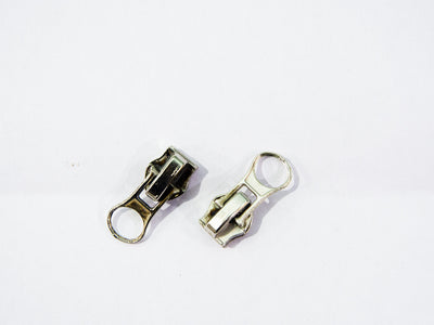 Silver Nickel Zipper Sliders / Pull Tab for Coil Zips