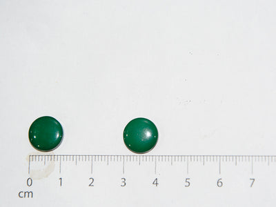 Dark Green Circular Marble Acrylic Buttons