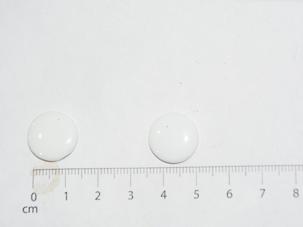 White Circular Marble Acrylic Buttons