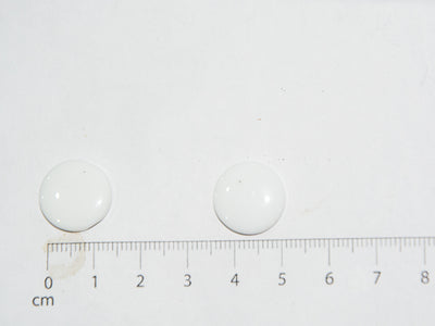 White Circular Marble Acrylic Buttons