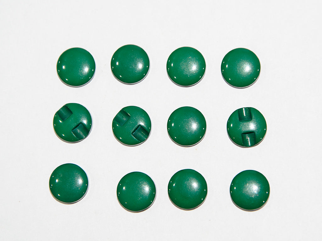 Dark Green Circular Marble Acrylic Buttons