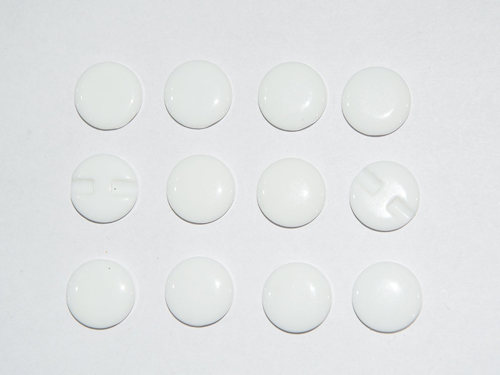 White Circular Marble Acrylic Buttons