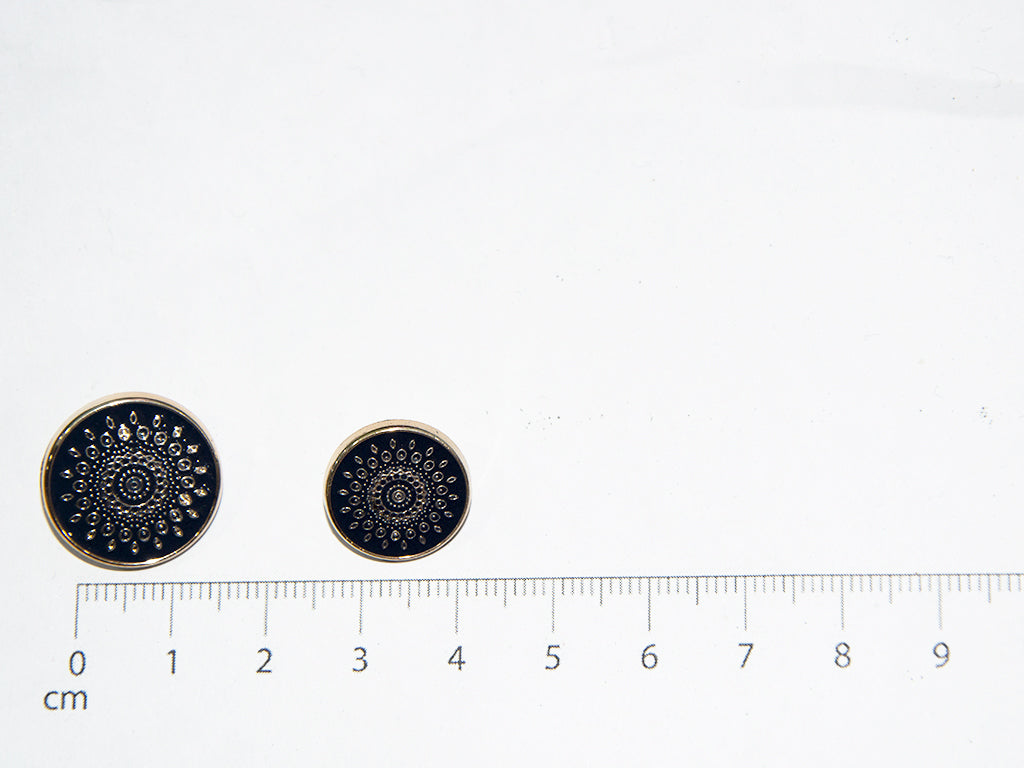 Black Designer Acrylic Suit Buttons