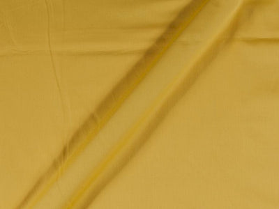 Bright Yellow Cotton Satin Plain Dyed Fabric