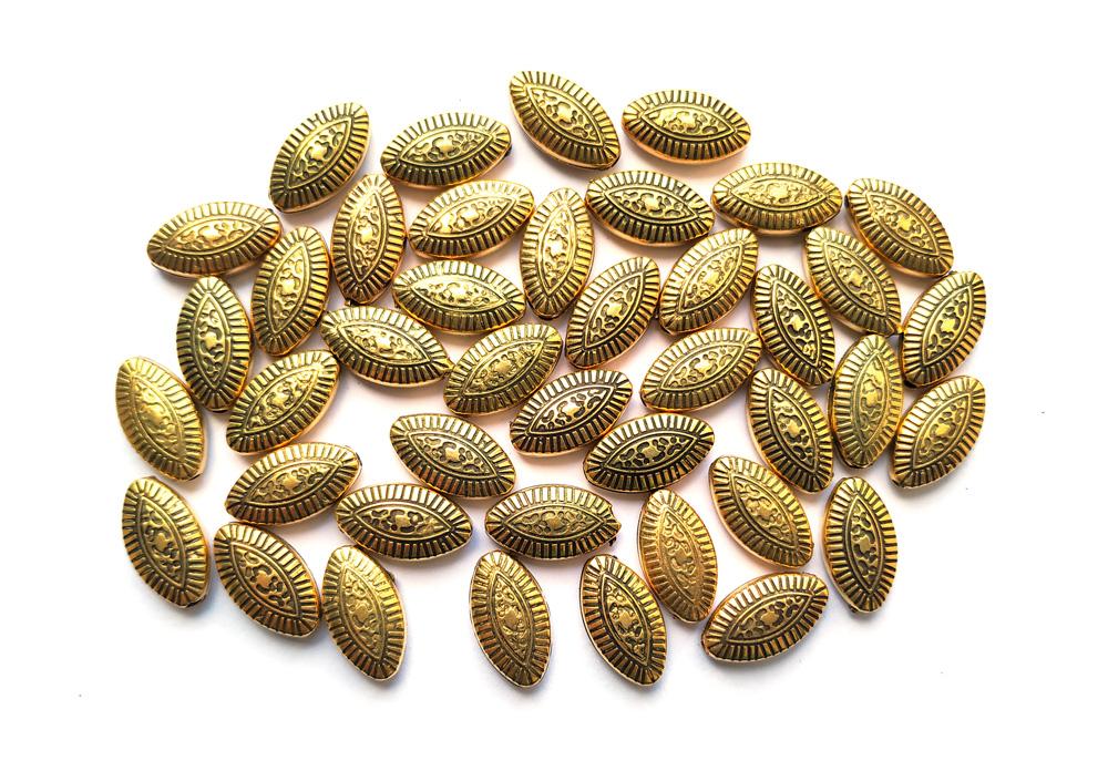 antique-golden-oval-beads