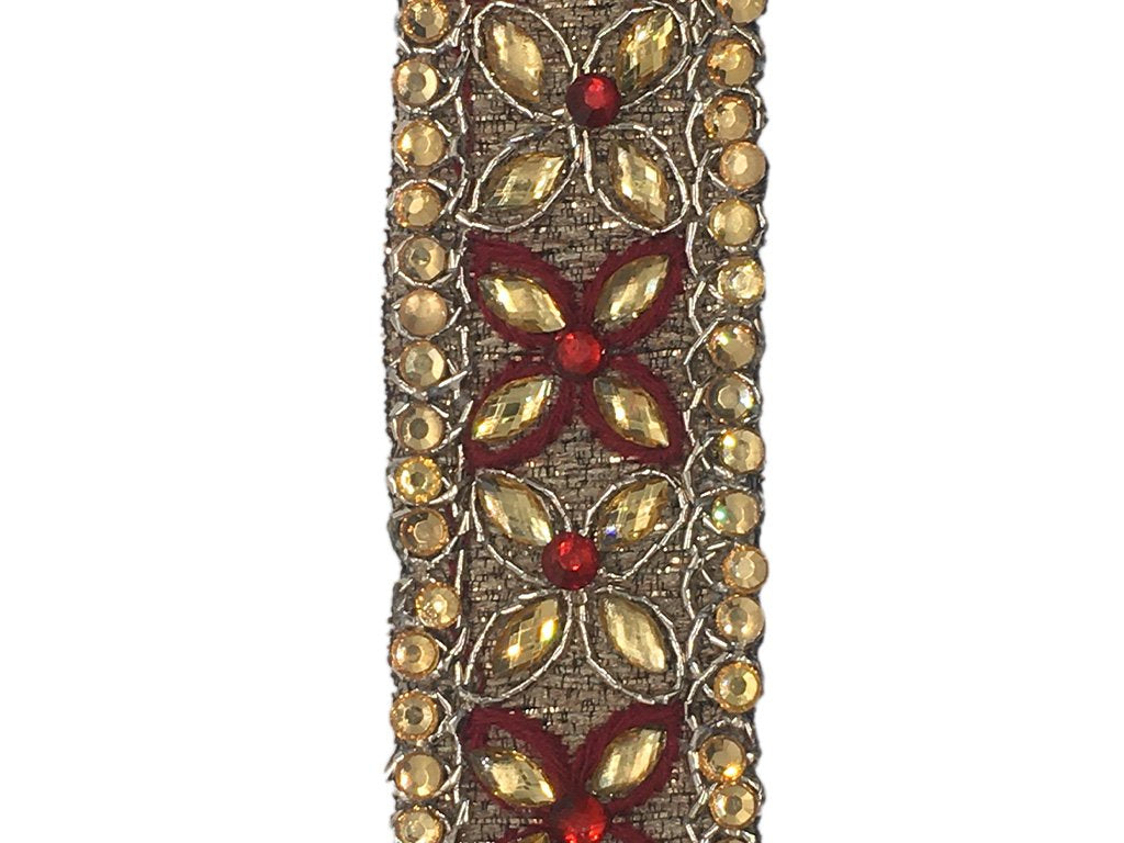 golden-maroon-floral-stone-work-fancy-embroidered-border