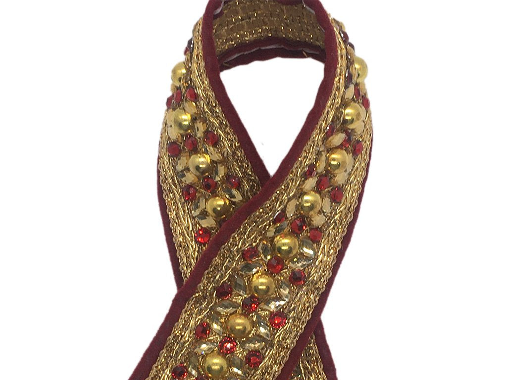 maroon-golden-stone-work-embroidered-border