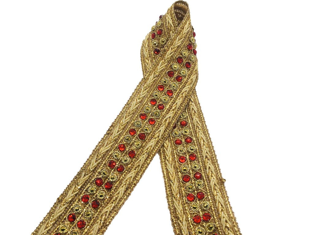 golden-red-stone-and-thread-work-embroidered-border